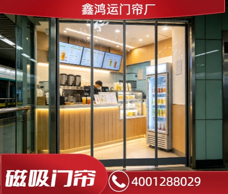 吾悦广场商业综合体磁吸门帘安装工程案例